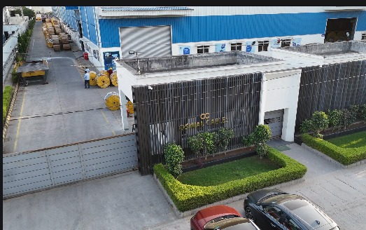 Aerial view of the Oswal Cables Jaipur and Bagru manufacturing facility